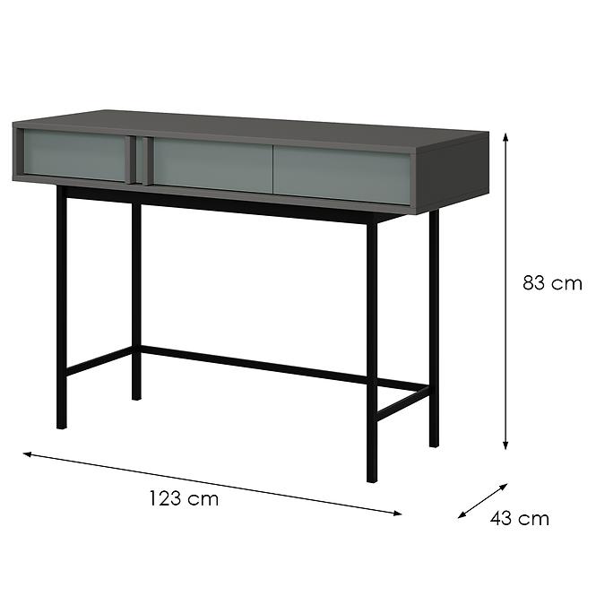 Písací stôl Alsy 11 Aloe/Antracit,2