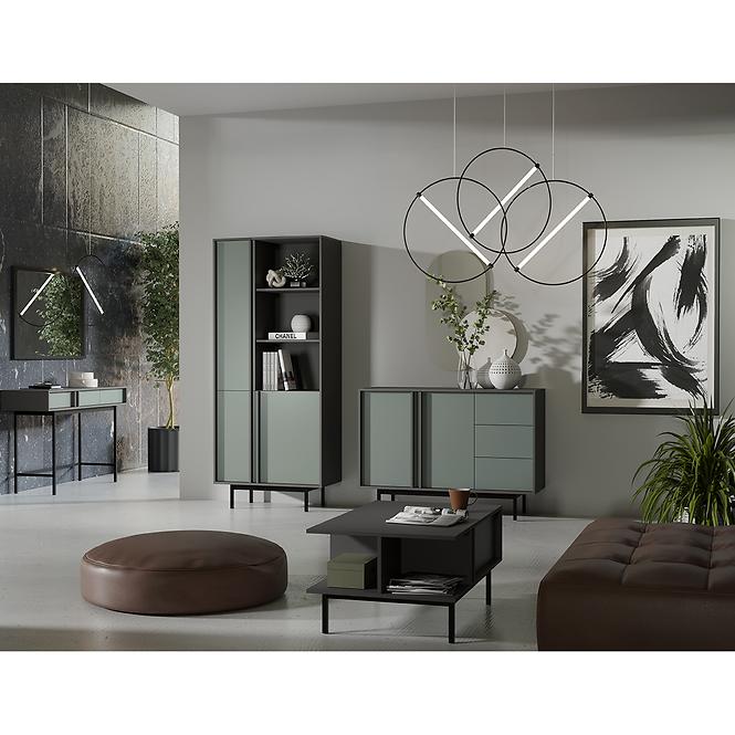 Písací stôl Alsy 11 Aloe/Antracit,4