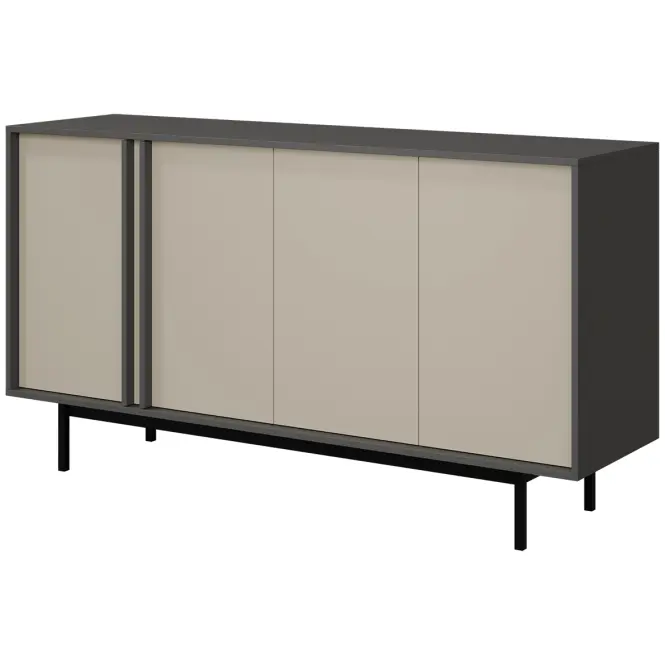 Komoda 160 Alsy 6 Svetlobéžová/Antracit