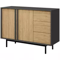 Komoda 120 Alsy 7 Olejovaný dub/Antracit