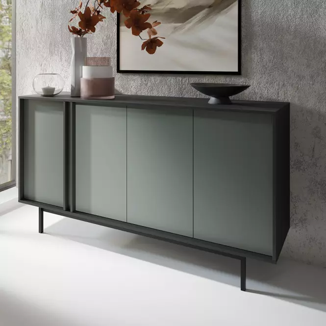 Komoda 160 Alsy 6 Aloe/Antracit