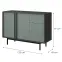 Komoda 120 Alsy 7 Aloe/Antracit,2