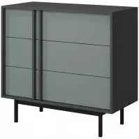Komoda 90 Alsy 8 Aloe/Antracit