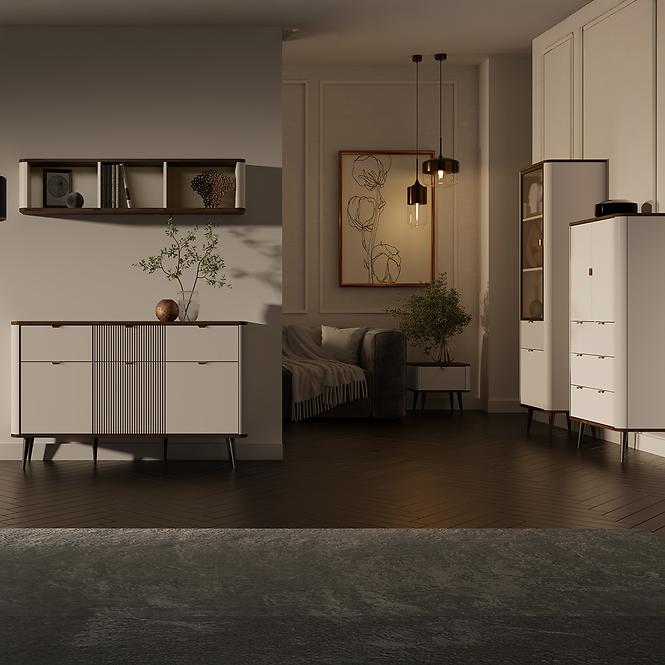 Komoda 160 Marly 8 3d orech/Kašmír