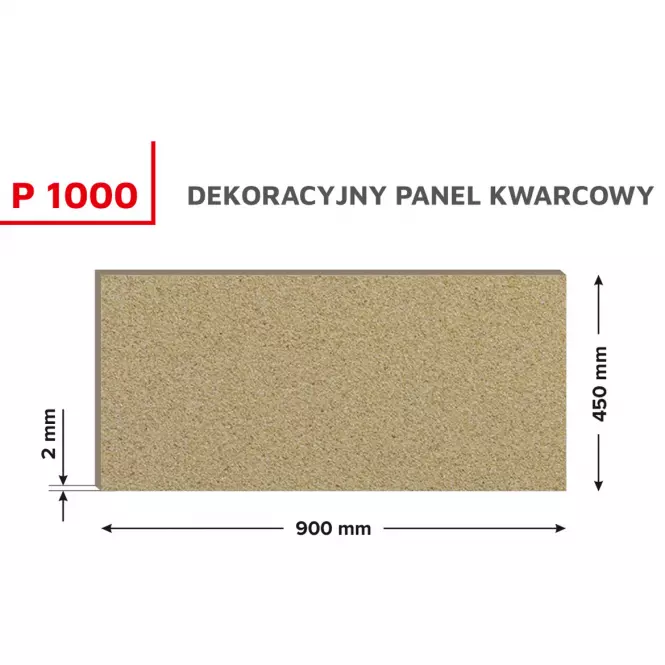 Dekoratívny kremenný panel P1000 0,45x0,9 m