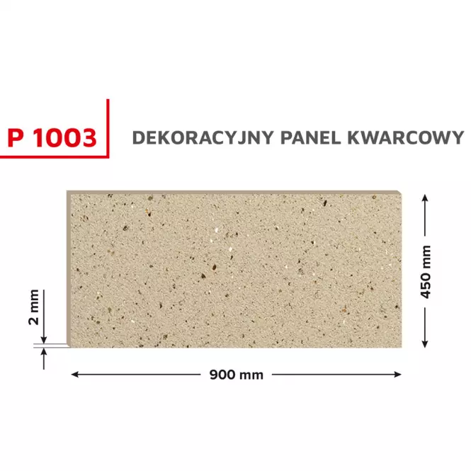 Dekoratívny kremenný panel P1003 0,45x0,9 m