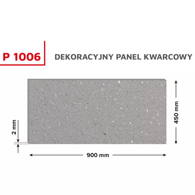 Dekoratívny kremenný panel P1006 0,45x0,9 m