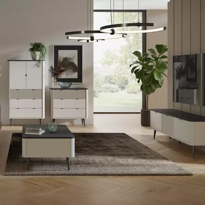 Komoda 160 Marly 8 3d Kašmír/Sivý kameň