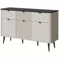 Komoda 130 Marly 10 3d3s Kašmír/Sivý kameň