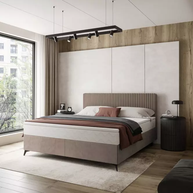 Posteľ Wave s topperom 140x200 Manila 21/Tilia 17