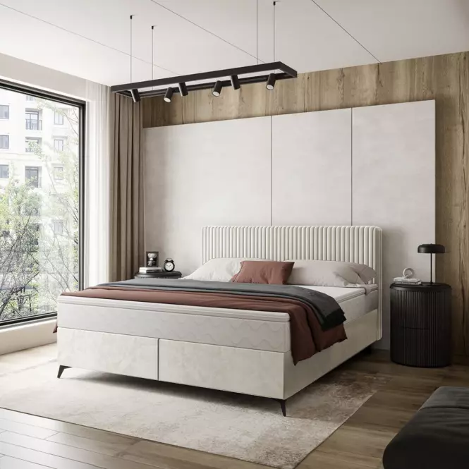 Posteľ Wave s topperom 140x200 Manila 01/Tilia 03,4