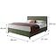 Posteľ Wave s topperom 140x200 Manila 34/Tilia 37,3