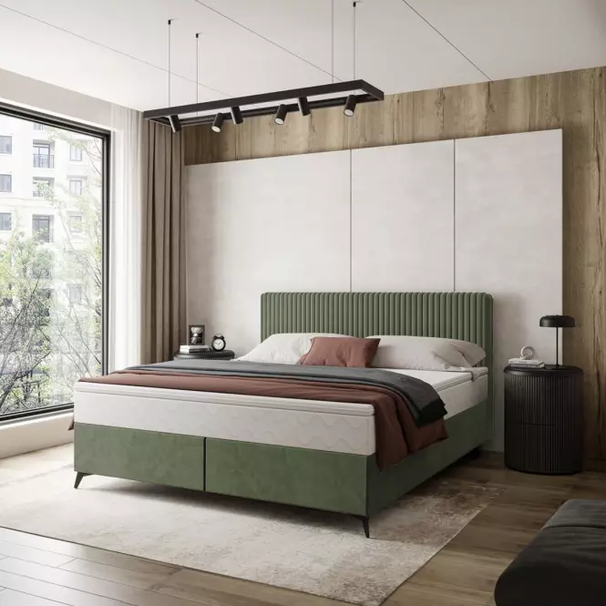 Posteľ Wave s topperom 140x200 Manila 34/Tilia 37,4