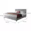 Posteľ Wave s topperom 140x200 Manila 15/Tilia 86,3