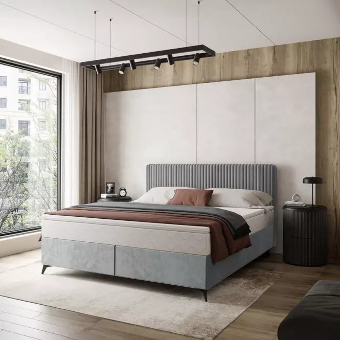 Posteľ Wave s topperom 140x200 Manila 15/Tilia 86