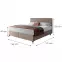 Posteľ Wave s topperom 160x200 Manila 21/Tilia 17,3