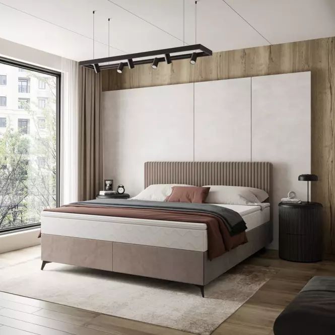 Posteľ Wave s topperom 160x200 Manila 21/Tilia 17