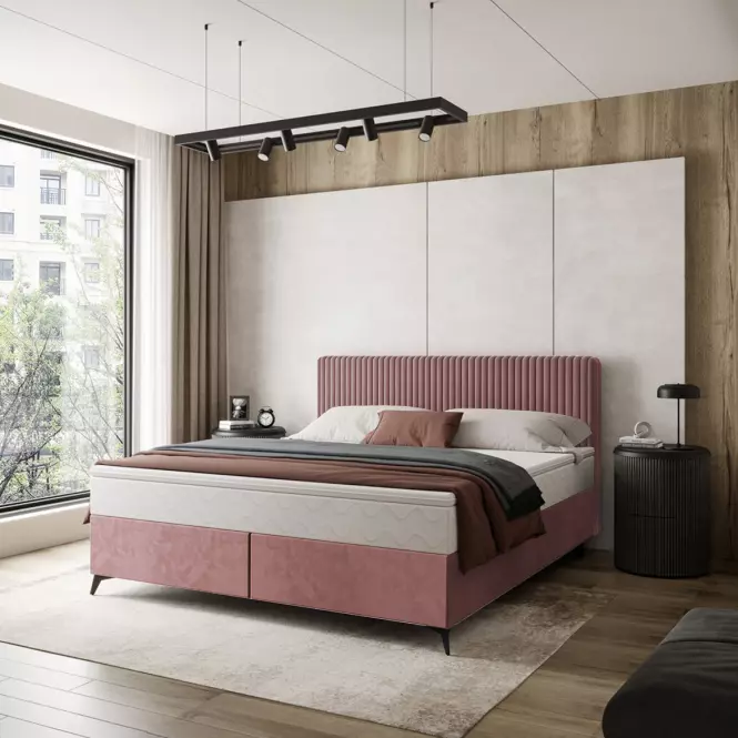 Posteľ Wave s topperom 160x200 Manila 29/Tilia 62,4