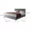 Posteľ Wave s topperom 180x200 Manila 16/Tilia 90,3