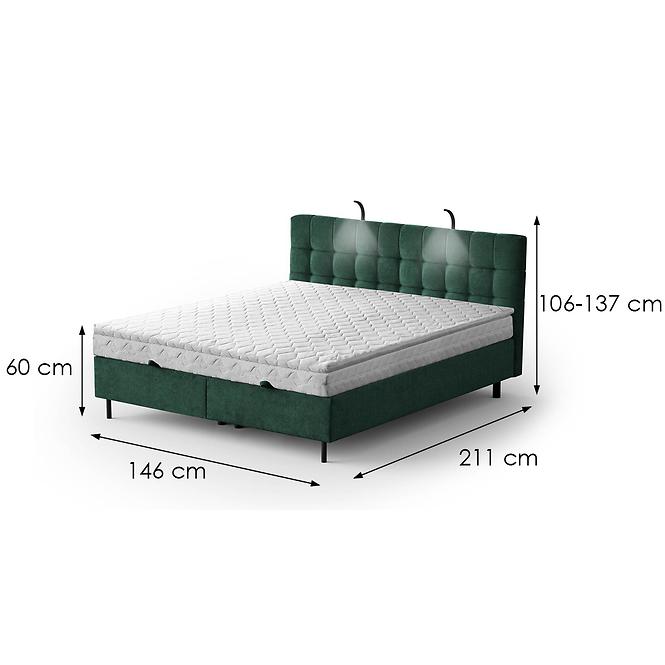 Posteľ Muna s topperom 140x200 Aston 27