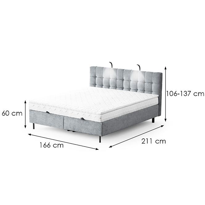 Posteľ Muna s topperom 160x200 Aston 16,8