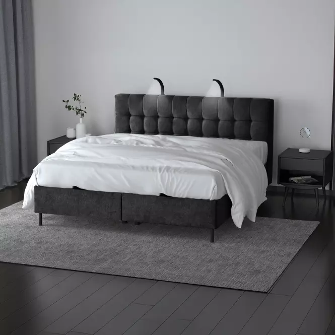 Posteľ Muna s topperom 180x200 Aston 18,9