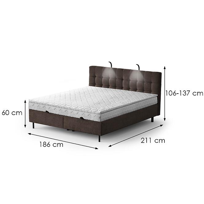 Posteľ Muna s topperom 180x200 Aston 04