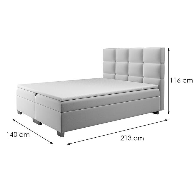Posteľ Kanada s topperom 140x200 Alfa 17
