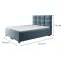 Posteľ Kanada s topperom 140x200 Alfa 14,3