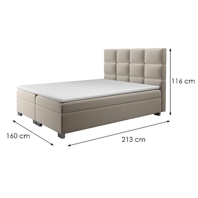 Posteľ Kanada s topperom 160x200 Alfa 03