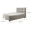 Posteľ Kanada s topperom 160x200 Alfa 03,3