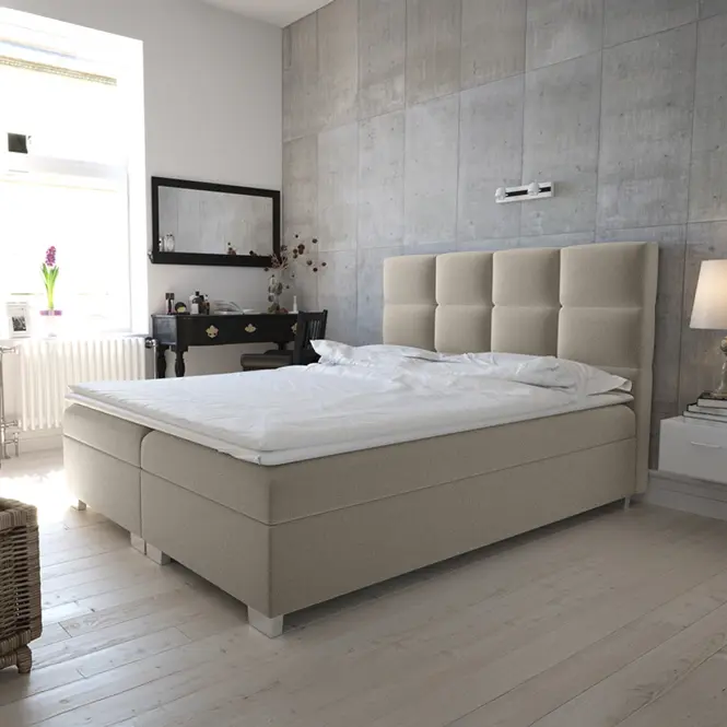 Posteľ Kanada s topperom 160x200 Alfa 03,4