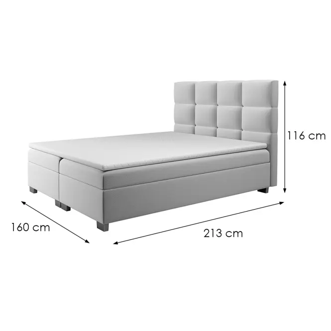 Posteľ Kanada s topperom 160x200 Alfa 17