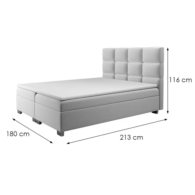Posteľ Kanada s topperom 180x200 Alfa 17,3