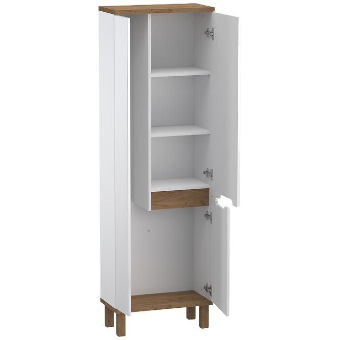 Vysoká Skrinka Ovo 60 3d Biela,2