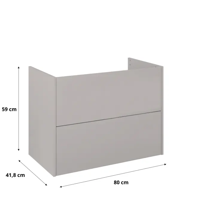 Skrinka Cetina 80 2S fume matt