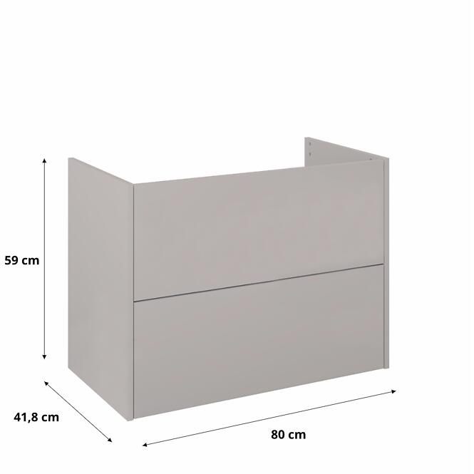 Skrinka Cetina 80 2S fume matt