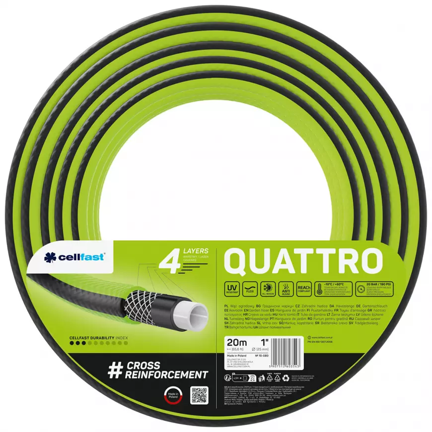 Záhradná hadica QUATTRO 4 vrstvy 1 20 MB 10-080