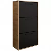 Skrinka na topánky Asper Stojaci Fr. čierna/Craft