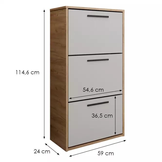 Skrinka na topánky Asper Stojaci Fr. Kašmír/Craft