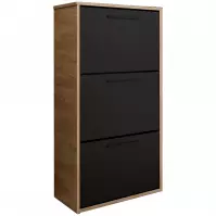 Skrinka na topánky Asper závesná Fr. čierna/Craft
