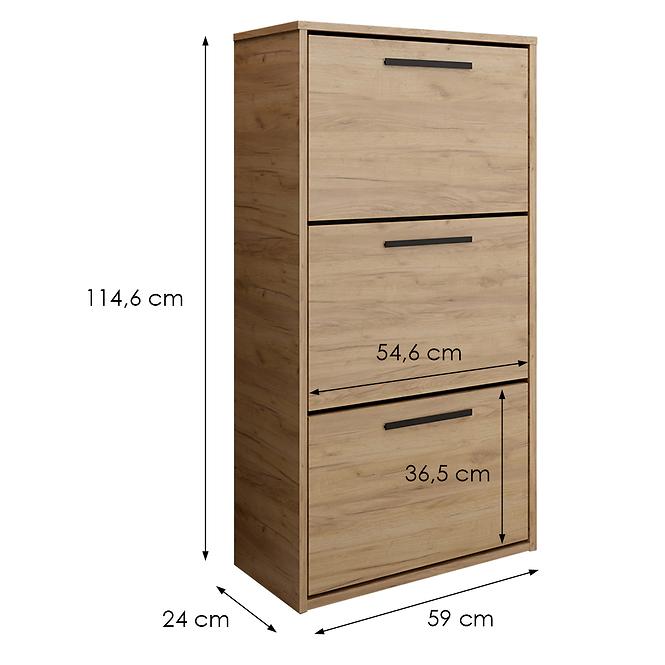 Skrinka na topánky Asper závesná Fr. Craft/Craft,2