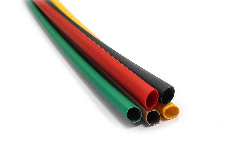 Zmršťovacia bužírka polyetylén 1 m 4,8/2,4 mm - hnedá