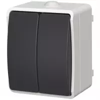 Spínač sviečok AQUA PLUS IP54 grey 40113