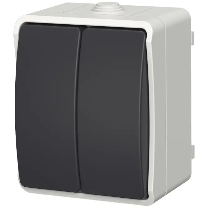 Vypínač lustrový AQUA PLUS IP54 grey 40113