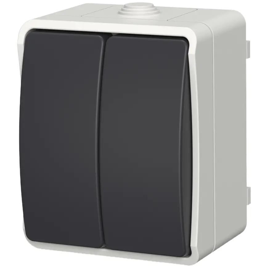 Vypínač lustrový AQUA PLUS IP54 grey 40113
