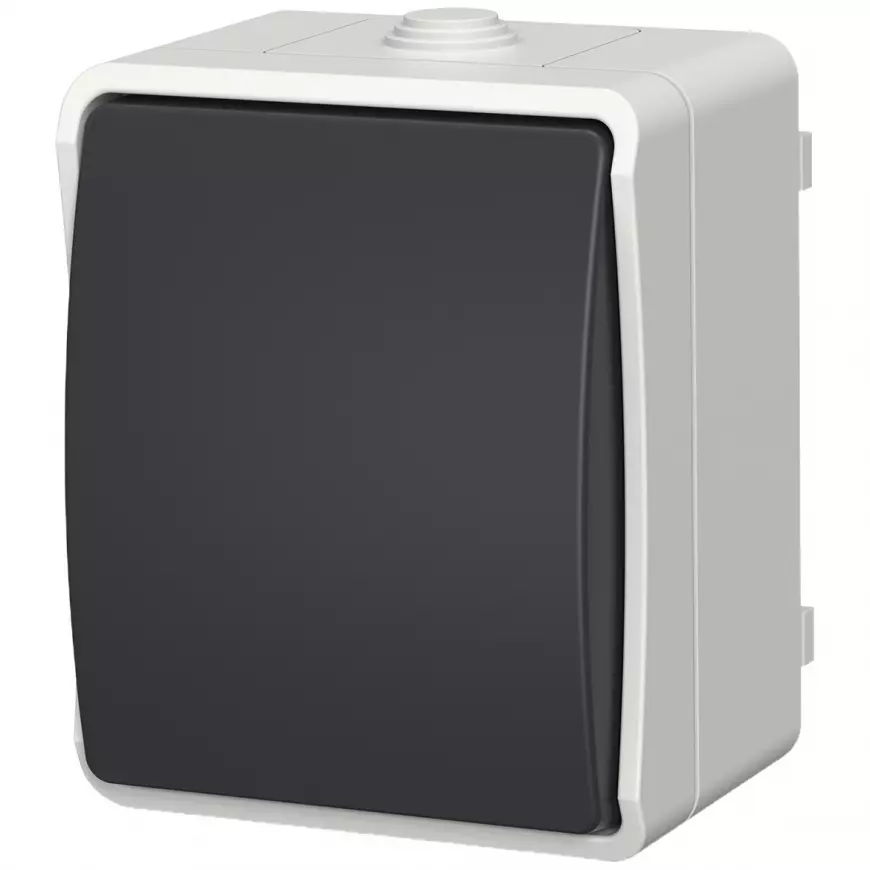 Zvončekový spínač AQUA PLUS IP54 grey 40112