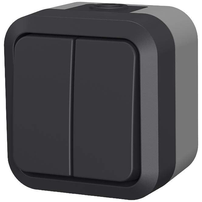 Spínač sviečok AQUA PRO IP55 grey 60323
