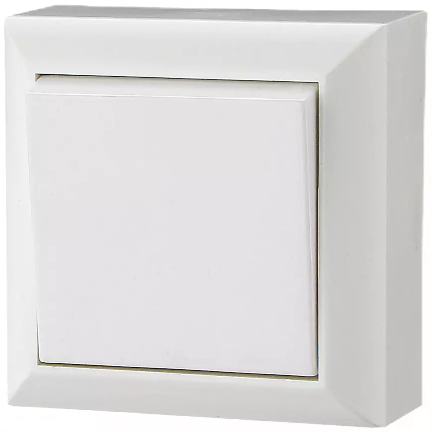 Zvončekový spínač IP20 GAO white 20453