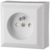 Jednoduchá zásuvka Z/U IP20 GAO white 20455
